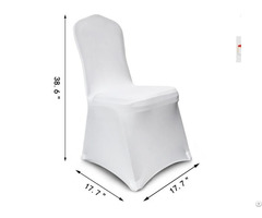 White Covers Spandex Stretch Banquet Chair Cover