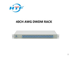 Forty Channels Dual Fiber Dwdm Mux Demux 1u Rack Mount Aawg No Monitor Port