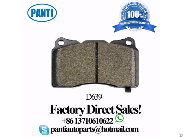 Ceramic Brake Pads Fits Bmw850c Series 34116761249 D639