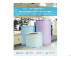 Heat Sealing Sterilization Reel Pouches And Roll Flat