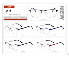 New Design Spectacle Wholesale Stock Metal Eyewear Eyeglass Optical Frame Custom Made