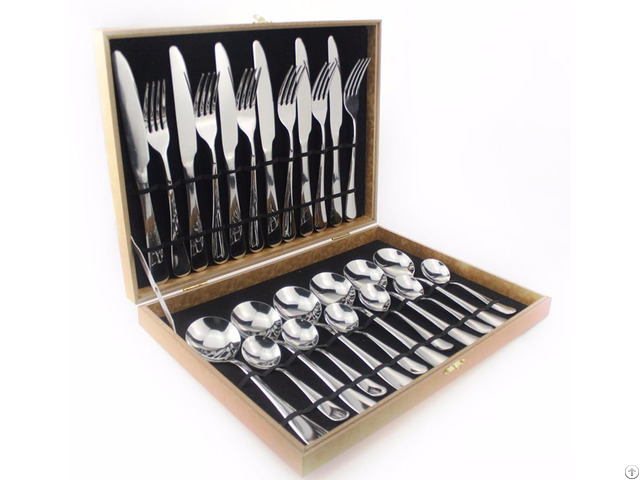 Stainless Steel Matt Shiny Black Rainbow Copper Rose Gold Cutlery Table Set