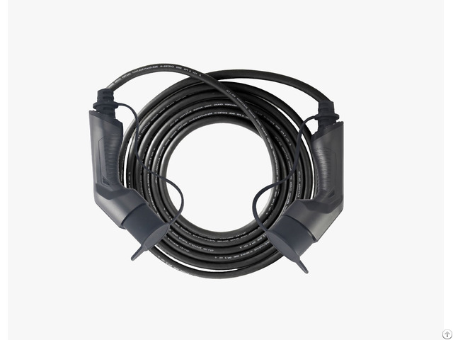 32a Three Phase Iec 62196 2 Ev Charging Cable With 5m Black Tuv Cord