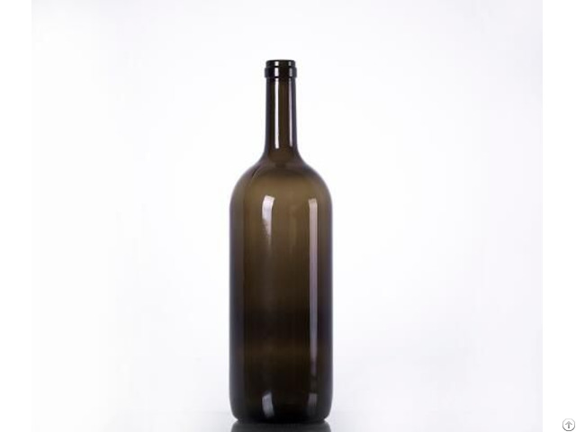 Amber Champagne Bottle With Cork Finish