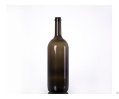 Amber Champagne Bottle With Cork Finish