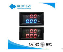 27va Dc 0 100v 50a 2 In 1 Mini Digital Ammeter And Voltmeter With Red Blue Color Led Dual Display