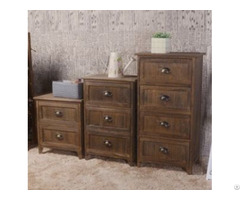 Brown Bedside Table With Drawers G102b