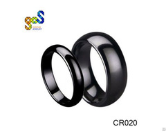 Black Ceramic Ring 3mm 6mm Width Domed And Polished Design Avail Sizes 4 To 14