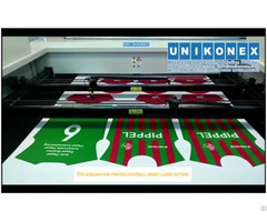 Dye Sublimation Printed Football Jersey Laser Cutting By Unikonex
