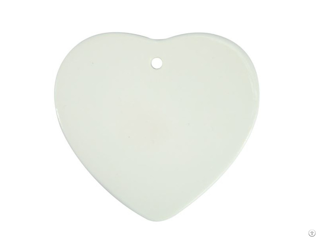 Sublmation Ceramic Heart Shaped Ornament