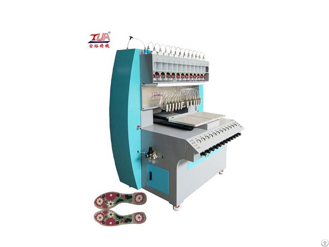 Multi Color Pvc Slippers Upper Plastic Dispensing Machine In The Hot