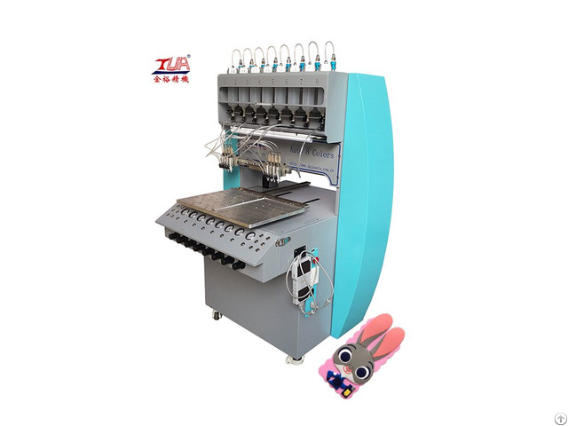 Jinyu 8 Color High Precision Automated Silicone Phone Cover Dispensing Machine