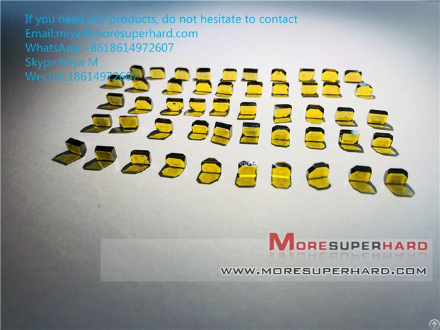 Hpht Mono Crystal Diamond Plates For Non Ferrous Miya At Moresuperhard Com