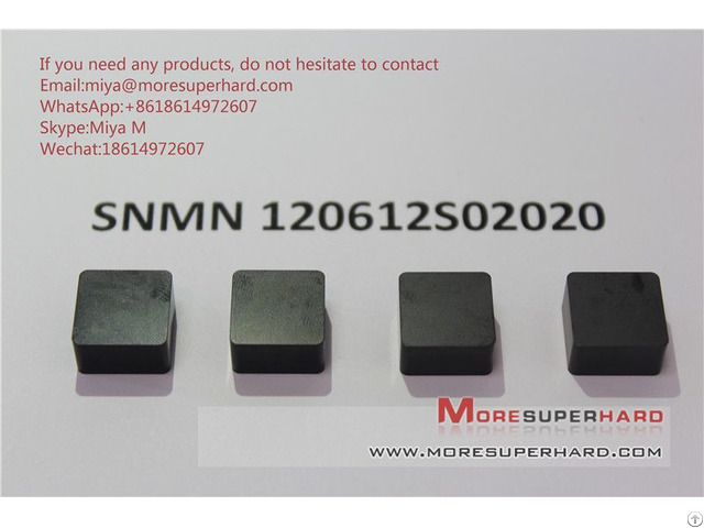 Solid Cbn Inserts Snmn120612 For Turning Hard Steel Cast Iron Miya At Moresuperhard Dot Com