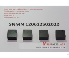 Solid Cbn Inserts Snmn120612 For Turning Hard Steel Cast Iron Miya At Moresuperhard Dot Com