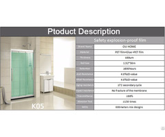 Ouhome Glass Explosion Proof Pet Protective Film For The Bathroom Shower Room