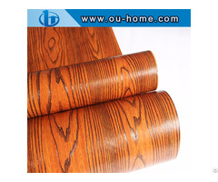 Ouhome Furniture Decoration Wood Grain Pvc Plastic Film