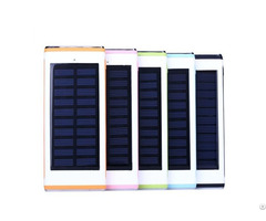 Water Cube Solar 12000mah Power Bank 3usbs Output With 2 Leds Charger