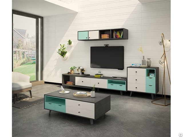 Modern Design Wood Living Room Furniture Set