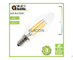 Led Filament Candle Bulb 4w Light E14 E12 Base With Erp