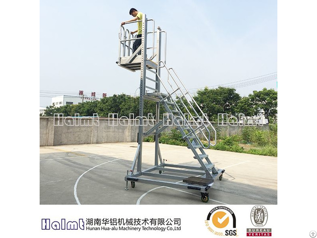 Industrial Lifting Aluminum Platform Ladder