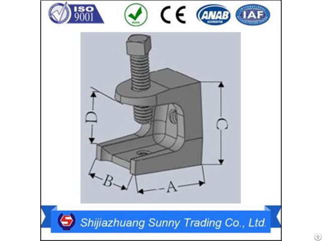 Insulator Support Malleable Casting Electrical Beam Clamps