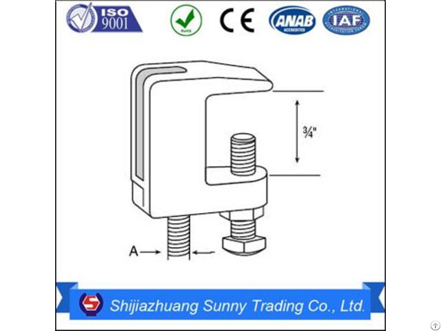 Hot Dip Malleable Iron Channel Beam Clamp