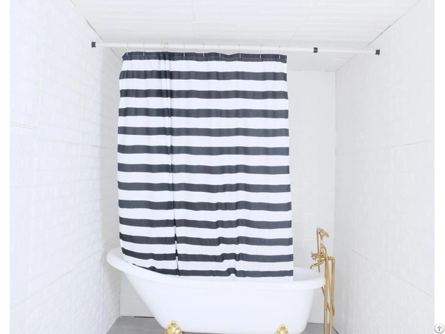 Shower Curtain Polyester Stripe