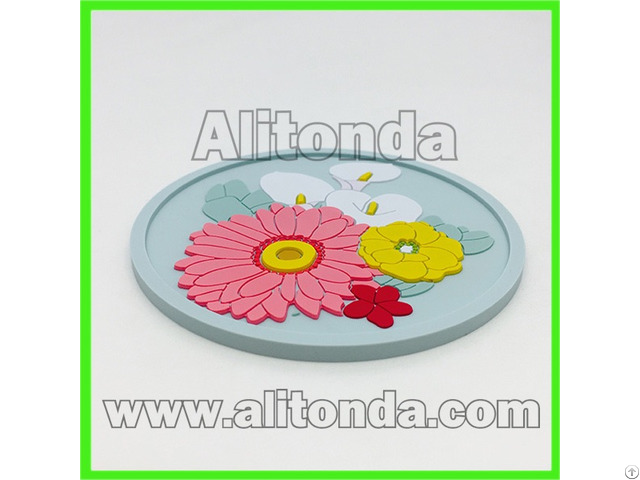 Promotional Pvc Cartoon 2d 3d Anti Slip Coaster Custom