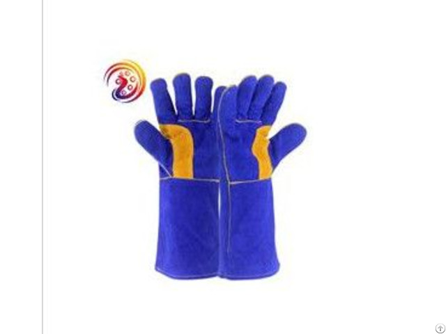 Cow Split Leather Weld Baking Grill Hand Protection Gloves Oven Mitts