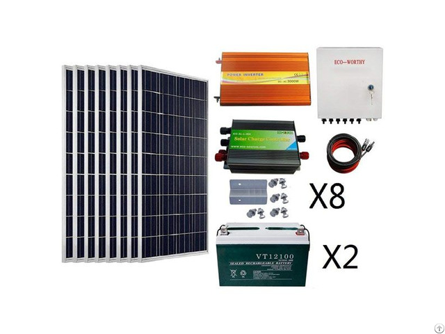 800w Complete Off Grid Polycrystalline Solar Power System