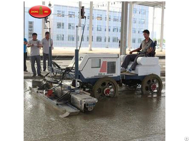 Road Construction Ride On Laser Screed Machine