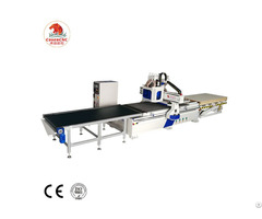 Cosen Cnc Wood Double Heads Router Machine With Boring Group