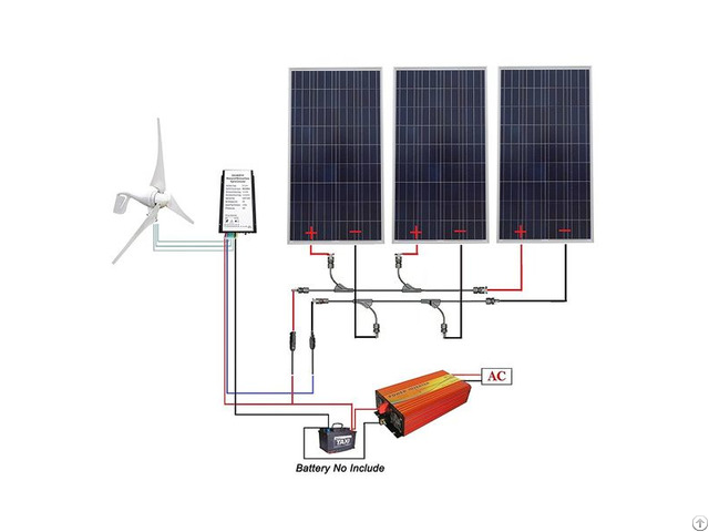 12v 850w Completed Solar Wind Hybrid System