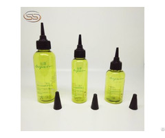 High Quality Amber Green Plastic Essential Oil Bottle For Hair Care Products