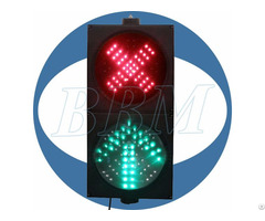 Dia 200mm Red Cross And Green Arrow Led Traffic Light