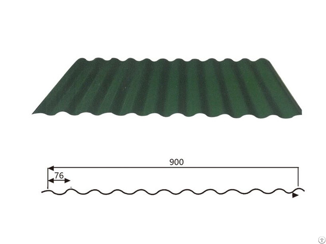 Corrugated Steel Roofing Sheet Wave Style 17 76 900