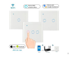 Eu Uk Standard 86 Type Wifi Smart Touch Wall Switch