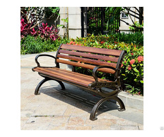 Outdoor Metal And Wooden Bench