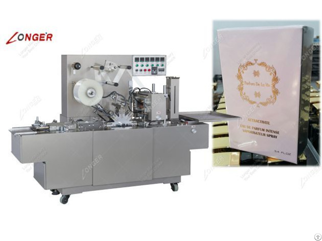 Automatic Perfume Box Cellophane Wrapping Machine