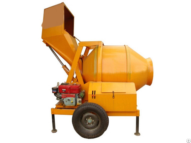 Jzf350 A Large Industrial Diesel Automatic Concrete Mixer