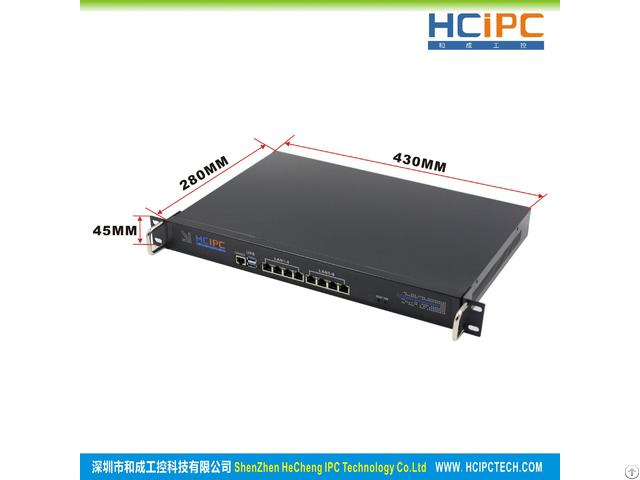 Hcipc B204 1 Hcl Sc1037 8lb2 Intel C1037 Cpu 6pcs 82574l Lan 1u Router Firewall System