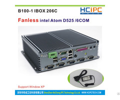 Hcipc B100 1 Ibox 206c Intel Atom525 Fanless Industrial Pc With 6com R232