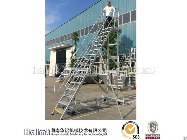 Aluminium Lightweight Platform Step Ladders With Height 4 M