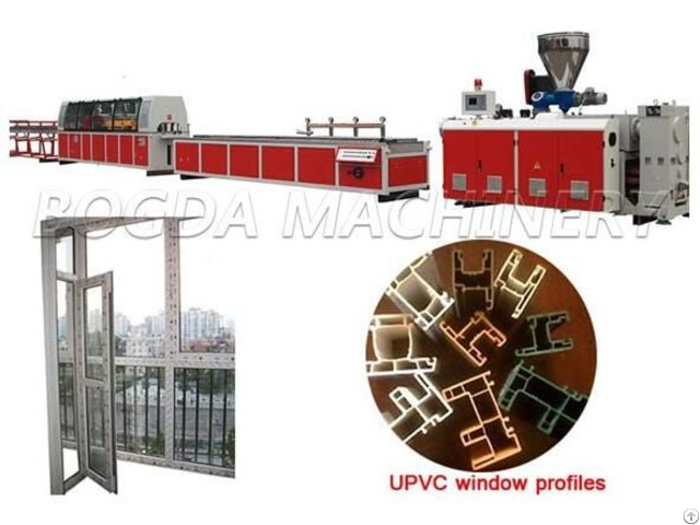 Plastic Upvc Window And Door Profile Extrusion Machine