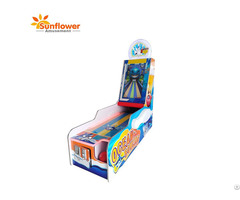 Coin Operated Redemption 1 Player Ocean Bowling Video Game Machine With Ticket Back