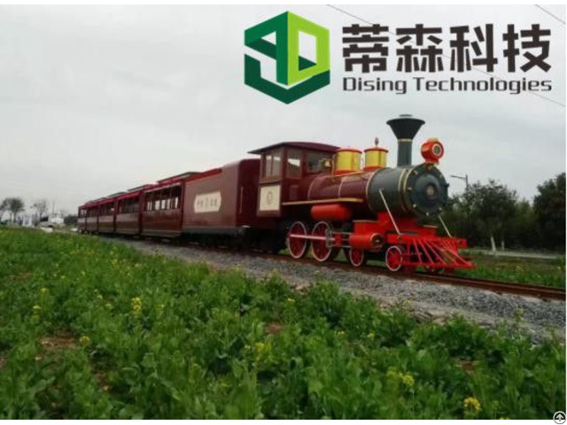 Wuhan Dising Amusement Park Mini Track Train Powered By Diesel With Ce Certification 63 Seats