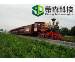 Wuhan Dising Amusement Park Mini Track Train Powered By Diesel With Ce Certification 63 Seats