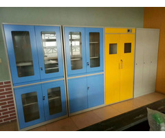 Steel Laboratory Glassware Cupboard Utensil Cabinet