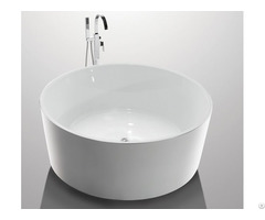White High End Acrylic Freestanding Soaking Tubs For Small Spaces Round Shape Yx 732